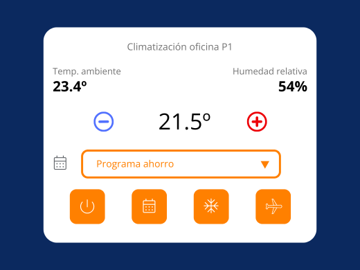 control sistema HVAC edalso